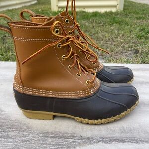 Classic LL Bean Boots 8” Insulated Brown Leather E M (Men’s 6/Women’s 8) EUC